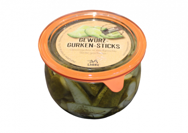 Gewürz-Gurken-Sticks