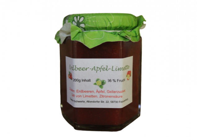 Erdbeer-Apfel-Limette Furchtaufstrich